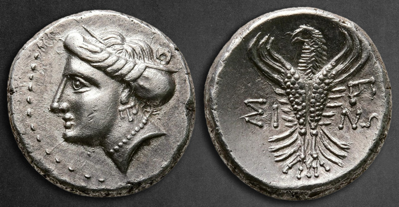 Paphlagonia. Sinope circa 330-250 BC. 
Hemidrachm AR

15 mm, 3,06 g

Head o...