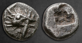 Mysia. Kyzikos circa 600-500 BC. Obol AR