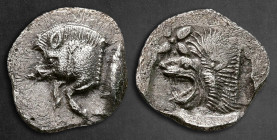Mysia. Kyzikos circa 525-475 BC. Hemiobol AR