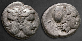 Mysia. Lampsakos circa 400-300 BC. Hemidrachm AR