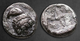 Troas. Abydos circa 500-450 BC. Obol AR