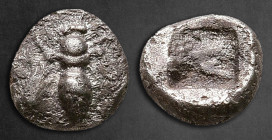 Ionia. Ephesos  circa 550-500 BC. Obol AR