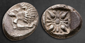 Ionia. Miletos  circa 525-475 BC. Diobol AR
