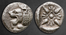Ionia. Miletos  circa 525-475 BC. Diobol AR