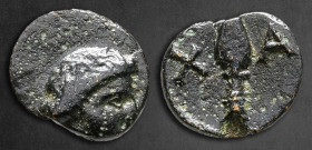 Islands off Caria. Chalke circa 400-325 BC. Bronze Æ