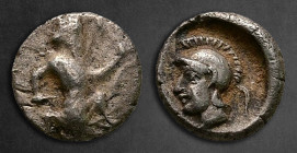 Cilicia. Uncertain mint circa 400-300 BC. Tetartemorion AR