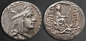 Kings of Armenia. Tigranocerta. Tigranes II "the Great" 95-56 BC. Tetradrachm AR
