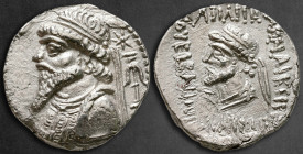 Kings of Elymais. Seleuceia on the Hedyphon. Kamnaskires V 54-33 BC. Tetradrachm AR