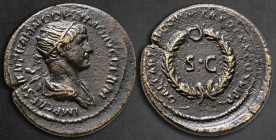 Rome. Rome mint, for circulation in Syria. Trajan AD 98-117. Semis Æ