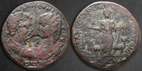 Caria. Stratonikeia. Septimius Severus, with Julia Domna AD 193-211. Bronze Æ