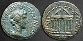 Phrygia. Hierapolis. Pseudo-autonomous issue AD 50-54. Time of Claudius. M. Suillios Antiochos, grammateus. Bronze Æ
