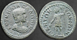 Pamphylia. Side. Salonina AD 254-268. 10 Assaria Æ
