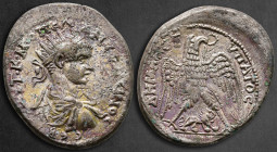 Cyrrhestica. Hierapolis. Diadumenian, as Caesar circa AD 217-218. Billon-Tetradrachm