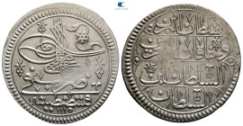 Ottoman. Qustantiniya (Constantinople) AH 1115-1143. Ahmed III , struck AH 1115. AR 1/2 Kurush