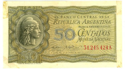 Argentina 50 Centavos 1950 - 1951 (ND)

P# 259b, N# 203133; # A 31245424; AUNC-