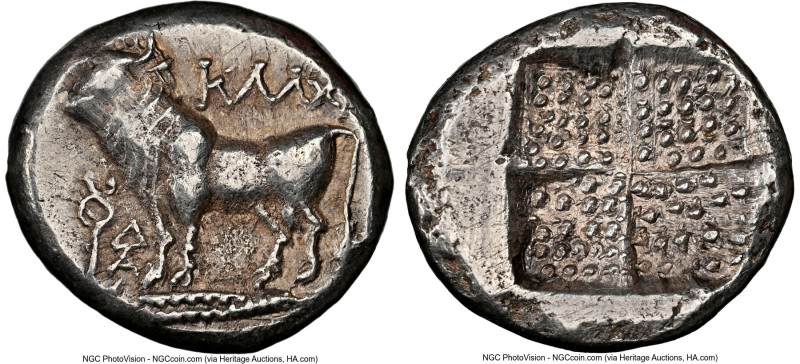 BITHYNIA. Calchedon. Ca. 387/6-340 BC. AR drachm (15mm, 3.75 gm). NGC Choice XF ...