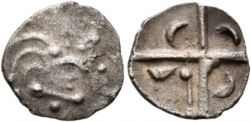 CELTIC, Southern Gaul. Volcae-Arecomici. 1st century BC. Obol (Silver, 10 mm, 0....