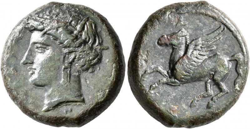 SICILY. Syracuse. Timoleon and the Third Democracy, 344-317 BC. AE (Bronze, 20 m...