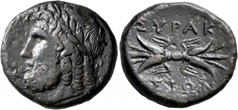SICILY. Syracuse. Fourth Democracy, 289-287 BC. AE (Bronze, 21 mm, 7.44 g, 12 h)...