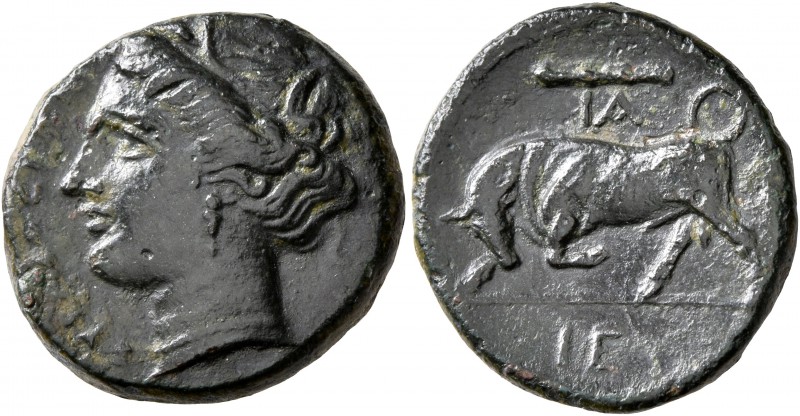SICILY. Syracuse. Hieron II, 275-215 BC. AE (Bronze, 19 mm, 5.60 g, 11 h). ΣYPAK...