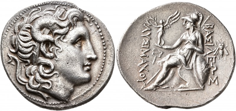 KINGS OF THRACE. Lysimachos, 305-281 BC. Tetradrachm (Silver, 32 mm, 16.48 g, 5 ...