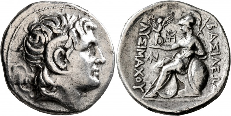KINGS OF THRACE. Lysimachos, 305-281 BC. Tetradrachm (Silver, 29 mm, 16.77 g, 3 ...