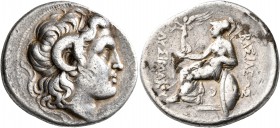 KINGS OF THRACE. Lysimachos, 305-281 BC. Tetradrachm (Silver, 28 mm, 16.95 g, 12 h), Lampsakos, circa 297/6-282/1. Diademed head of Alexander the Grea...