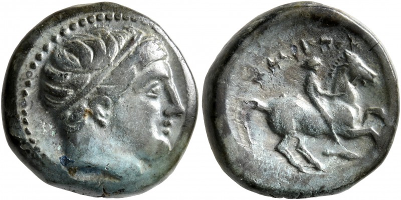 KINGS OF MACEDON. Philip II, 359-336 BC. Unit (Bronze, 18 mm, 6.40 g, 12 h), unc...