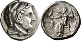 KINGS OF MACEDON. Alexander III ‘the Great’, 336-323 BC. Tetradrachm (Silver, 27 mm, 17.17 g, 6 h), Amphipolis, struck under Antipater, circa 332-326....