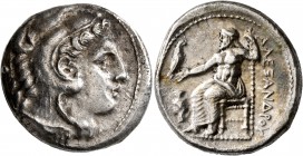 KINGS OF MACEDON. Alexander III ‘the Great’, 336-323 BC. Tetradrachm (Silver, 25 mm, 17.13 g, 3 h), Amphipolis, struck under Antipater, circa 332-326....