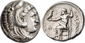 KINGS OF MACEDON. Alexander III ‘the Great’, 336-323 BC. Tetradrachm (Silver, 24 mm, 17.17 g, 5 h), Amphipolis, struck under Antipater, circa 332-326....