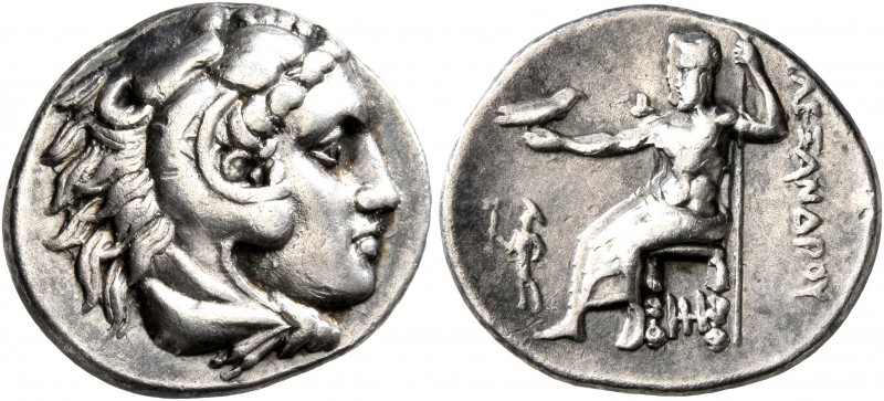 KINGS OF MACEDON. Alexander III ‘the Great’, 336-323 BC. Drachm (Silver, 18 mm, ...