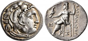 KINGS OF MACEDON. Alexander III ‘the Great’, 336-323 BC. Drachm (Silver, 18 mm, 3.94 g, 11 h), Abydos, struck under Antigonos I Monophthalmos, circa 3...