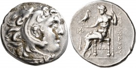 KINGS OF MACEDON. Alexander III ‘the Great’, 336-323 BC. Tetradrachm (Silver, 28 mm, 17.07 g, 10 h), Erythrai, circa 290-275. Head of Herakles to righ...