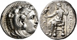 KINGS OF MACEDON. Alexander III ‘the Great’, 336-323 BC. Tetradrachm (Silver, 24 mm, 17.22 g, 10 h), Tarsos, struck under Menes or Philotas, circa 327...