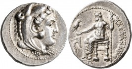 KINGS OF MACEDON. Alexander III ‘the Great’, 336-323 BC. Tetradrachm (Silver, 26 mm, 17.04 g, 9 h), Tarsos, struck under Menes or Philotas, circa 327-...
