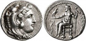 KINGS OF MACEDON. Alexander III ‘the Great’, 336-323 BC. Tetradrachm (Silver, 25 mm, 17.03 g, 6 h), Tarsos, struck under Menes or Philotas, circa 324/...