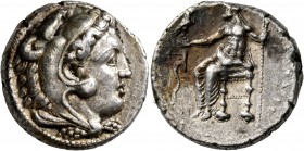 KINGS OF MACEDON. Alexander III ‘the Great’, 336-323 BC. Tetradrachm (Silver, 24 mm, 17.17 g, 11 h), Tarsos, struck under Menes or Philotas, circa 327...