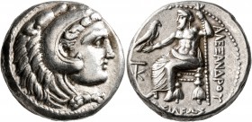 KINGS OF MACEDON. Alexander III ‘the Great’, 336-323 BC. Tetradrachm (Silver, 23 mm, 17.25 g, 1 h), Kition, under Pumiathon, circa 325-320. Head of He...