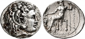 KINGS OF MACEDON. Alexander III ‘the Great’, 336-323 BC. Tetradrachm (Silver, 33 mm, 17.13 g, 12 h), Babylon, struck under Archon, Dokimos, or Seleuko...
