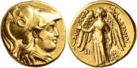 KINGS OF MACEDON. Alexander III ‘the Great’, 336-323 BC. Stater (Gold, 17 mm, 8.50 g, 11 h), Babylon, struck under Peithon, circa 315-311. Head of Ath...