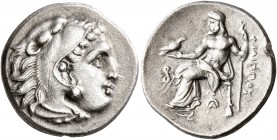 KINGS OF MACEDON. Philip III Arrhidaios, 323-317 BC. Drachm (Silver, 18 mm, 4.16 g, 4 h), Lampsakos, struck Leonnatos, Arrhidaios or Antigonos I Monop...