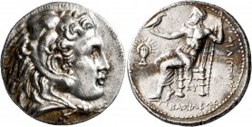KINGS OF MACEDON. Philip III Arrhidaios, 323-317 BC. Tetradrachm (Silver, 26 mm, 17.15 g, 9 h), Babylon, struck under Archon, Dokimos, or Seleukos I. ...