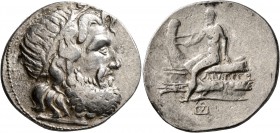 KINGS OF MACEDON. Antigonos III Doson, 229-221 BC. Tetradrachm (Subaeratus, 33 mm, 15.26 g, 2 h), irregular mint, imitating Amphipolis, after circa 22...