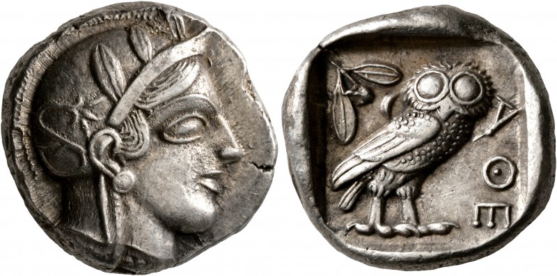 ATTICA. Athens. Circa 430s-420s BC. Tetradrachm (Silver, 24 mm, 17.20 g, 11 h). ...