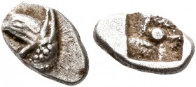 IONIA. Phokaia. Circa 521-478 BC. Hemiobol (Silver, 7 mm, 0.30 g). Head of a griffin to left. Rev. Rough incuse square. CNG E-Auction 418 (2018), 276....