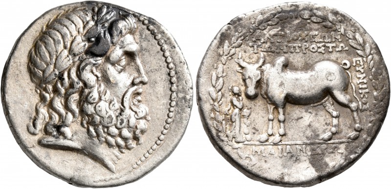 CARIA. Antioch ad Maeandrum. Circa 168-145. Tetradrachm (Silver, 27 mm, 16.05 g,...