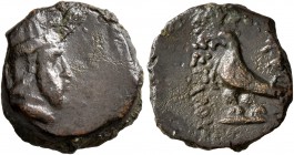 KINGS OF ARMENIA. Tigranes V, circa 6-12. Chalkous (Bronze, 13 mm, 2.32 g, 1 h), Artagigarta (?). Draped bust of Tigranes V to right, wearing five-poi...