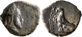 KINGS OF ARMENIA. Tigranes V, circa 6-12. Chalkous (Bronze, 14 mm, 2.37 g, 1 h), Artagigarta (?). Draped bust of Tigranes V to right, wearing five-poi...