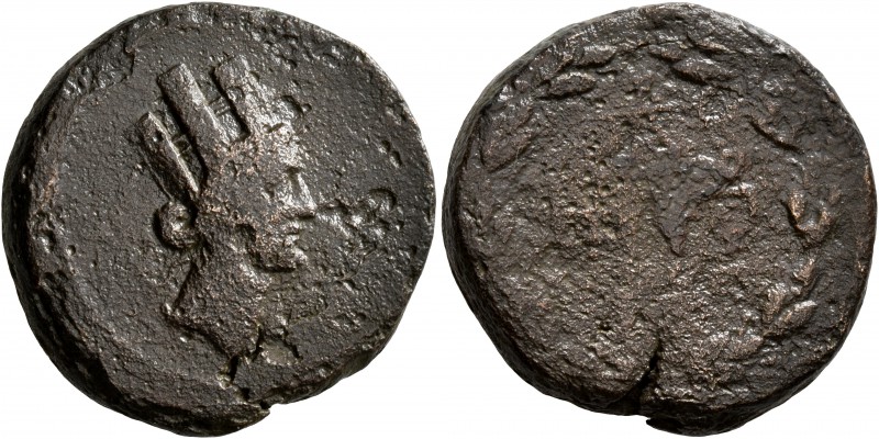 SOPHENE. Artagigarta. Octachalkon (Bronze, 22 mm, 12.98 g), CY 8 = 57/6 BC. Drap...